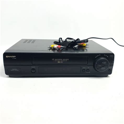 Sharp VCR VHS Player Recorder Bundle w/ Remote Cables & 3 Disney VHS ...