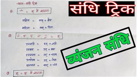 sandhi hindi grammar || sandhi viched hindi grammar trick | sandhi ...