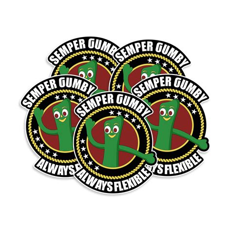 Semper Gumby Always Flexible Marine Scrapbooking Vinyl Sticker | Etsy