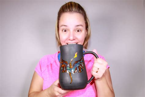 60 ounces! Huge Dragon handmade pottery mug - by TurtleRok | Pottery mugs, Handmade pottery, Mugs
