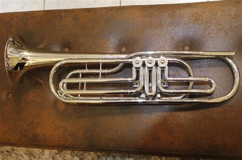 Bb Bass Trumpet Nickel plated Brass Trompete with Wood case and mouthpiece professional Musical ...