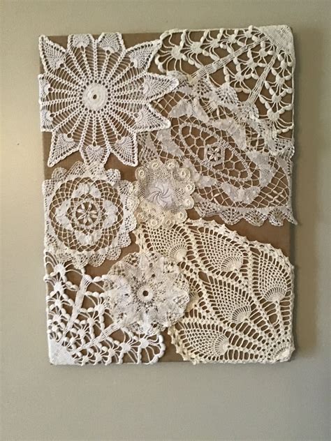 Framed doilies as shabby chic wall decor – Artofit