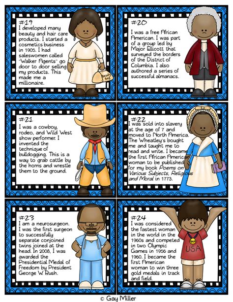 Black History Month Activity Scoot - Book Units Teacher