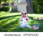 Kid Celebrating 4th of July with red white blue glasses image - Free stock photo - Public Domain ...