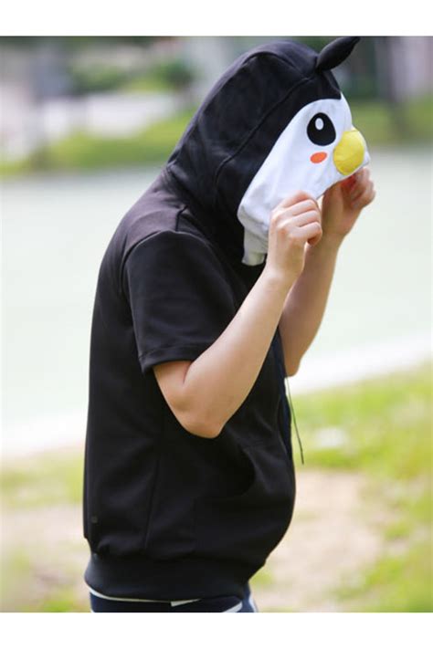 Black Penguin Animal Hoodie - 4kigurumi.com