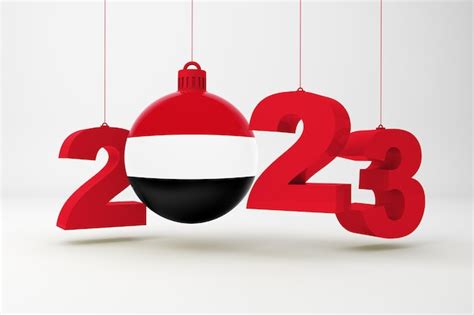 Premium Photo | 2023 year and yemen ornament