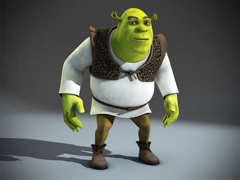 Shrek rigged v1 3D Model $299 - .usdz .fbx .dae .gltf .c4d .max - Free3D