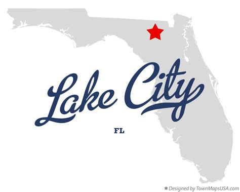 Map of Lake City, FL, Florida