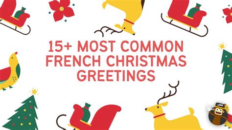 15+ Best Common French Christmas Greetings - Ling App