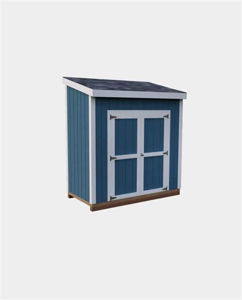 DIY 4X8 Lean-To Storage Shed Plan - 3DSHEDPLANS™