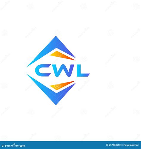 CWL Abstract Technology Logo Design on White Background. CWL Creative Initials Letter Logo ...