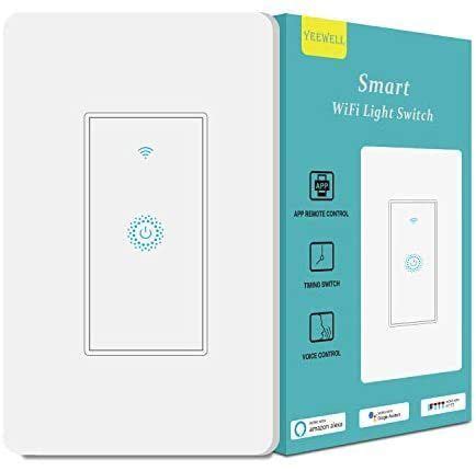 Smart Light Switch&Alexa Smart Switch&2.4Ghz WiFi Light Switch with ...