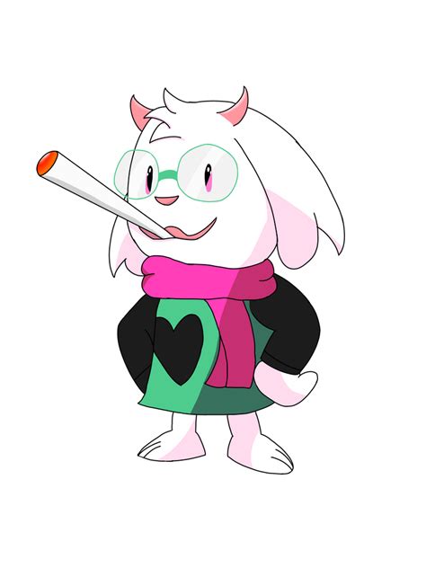 Ralsei smoking a blunt by TailsFachero on DeviantArt