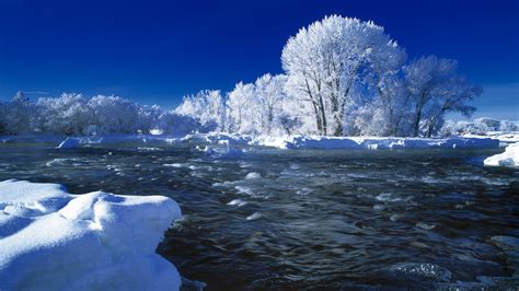 Winter in Idaho by ©Leland Howard of Howard Fine Art Nature Images - Desktop Wallpaper