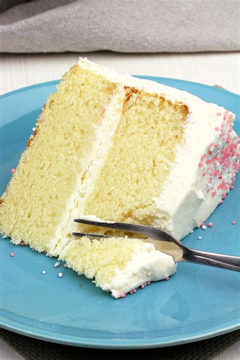 Vanilla Cake with Whipped Cream Cheese Frosting - Sweet Spicy Kitchen