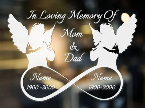 In Loving Memory Decal Mom and Dad Memorial Decal Car Decal - Etsy