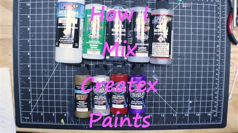 Createx Colors How I Mix Them - YouTube