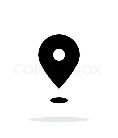 Point icon on white background. Vector ... | Stock vector | Colourbox