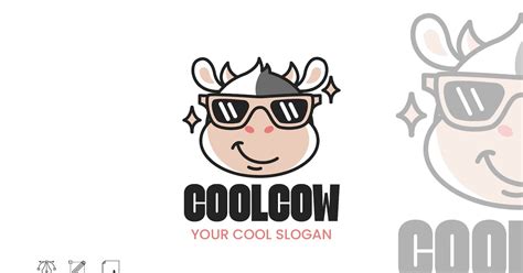 PTR Cool Cow Logo by surotype on Envato Elements