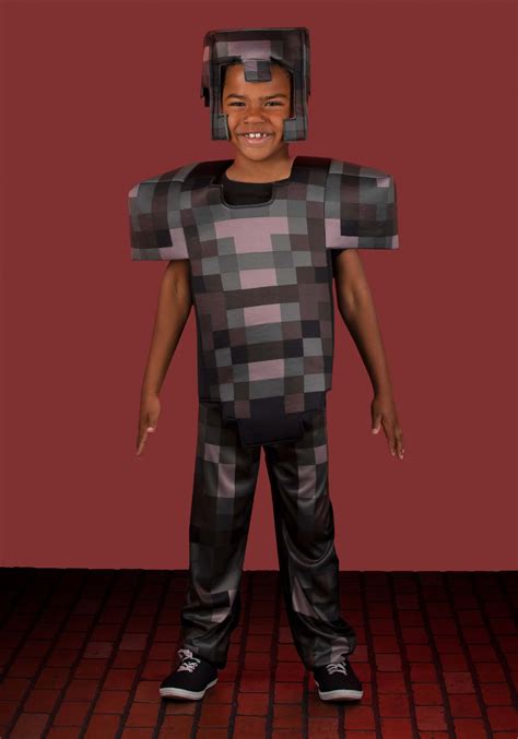 Minecraft Netherite Armor Kid's Deluxe Costume