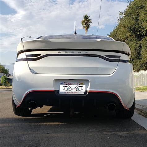 Dodge Dart 2013-2016 Demon Style 3 Piece Polyurethane Rear Wing Spoiler