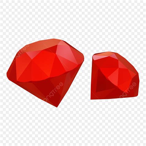 Hình ảnh đá Quý Ruby đỏ Kim Cương Bị Cô Lập Trên Nền Trong Suốt PNG ...