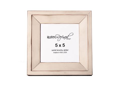 5x5 Haven picture frame White