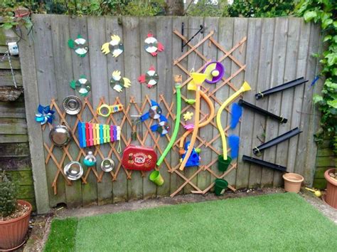 Music / Water wall sensory garden ASD | Sensory garden, Water wall diy, Kids garden play area