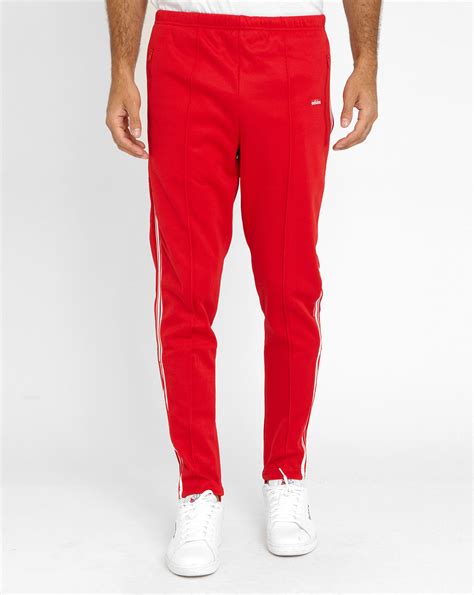 Adidas originals Red Beckenbauer Og Nylon Joggers in Red for Men | Lyst