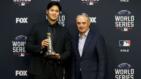 Los Angeles Angels' Shohei Ohtani presented rare Commissioner's ...