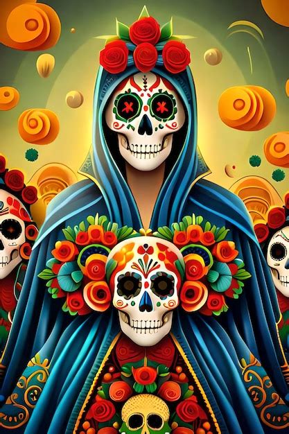 Premium AI Image | Day of the dead art