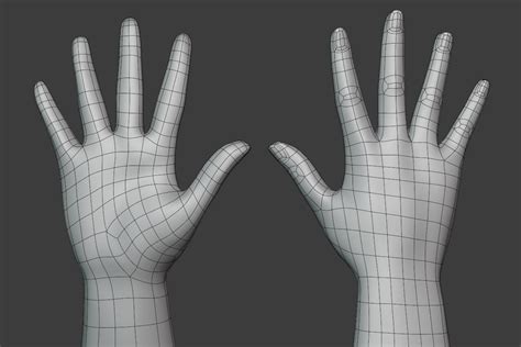 ArtStation - hand topology practice