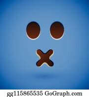 90 Blue Realistic Emoticon Smiley Face Clip Art | Royalty Free - GoGraph