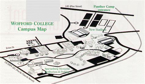 Wofford College Campus Map - Middle East Map