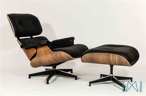 Modern Vintage Amsterdam - Original Eames Furniture — Eames Herman Miller Walnut Lounge Chair XL ...