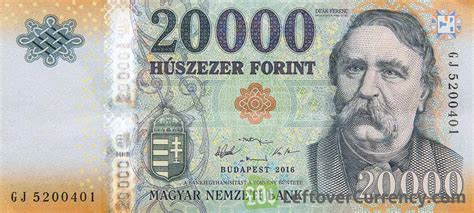 current Hungarian Forint banknotes - Exchange yours now