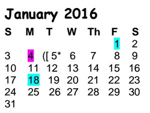 Ridgeview Middle School - School District Instructional Calendar - Round Rock Isd - 2015-2016