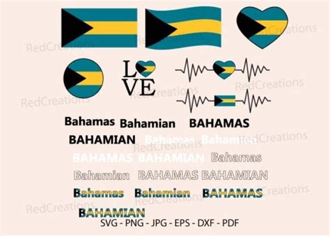 1 Bahamas Flag Svg Bundle Designs & Graphics