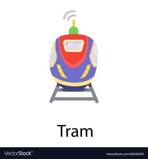 Tram Royalty Free Vector Image - VectorStock