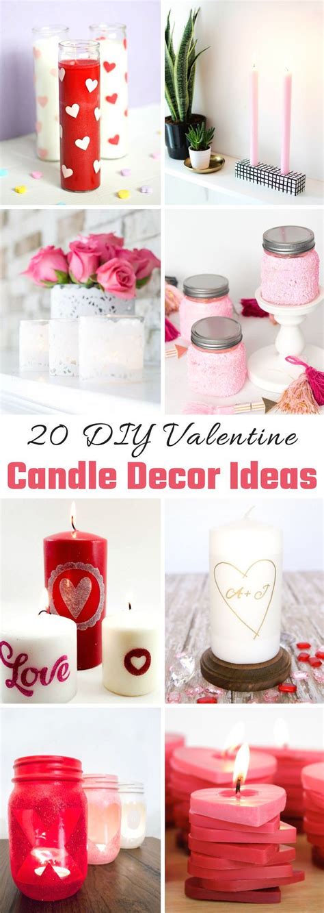 Valentine Candle Decor Ideas #valentinesday #valentines #candles # ...