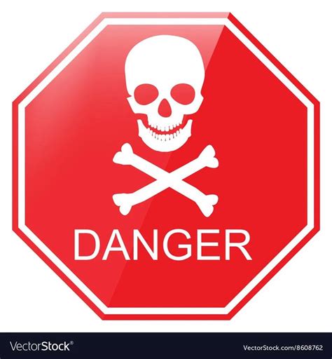 Warning danger sign vector image | Vector images, Vector free, Danger sign