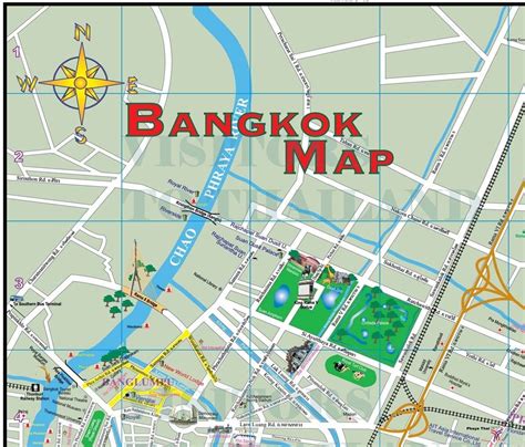 Bangkok Famous Road Maps