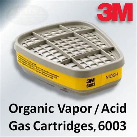 3m 6003 Organic Vapor/Acid Gas Cartridge at Rs 644/pair | Organic Vapor Cartridge in Ambala | ID ...