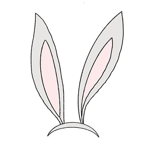 How to Draw Bunny Ears - Easy Drawing Tutorial For Kids