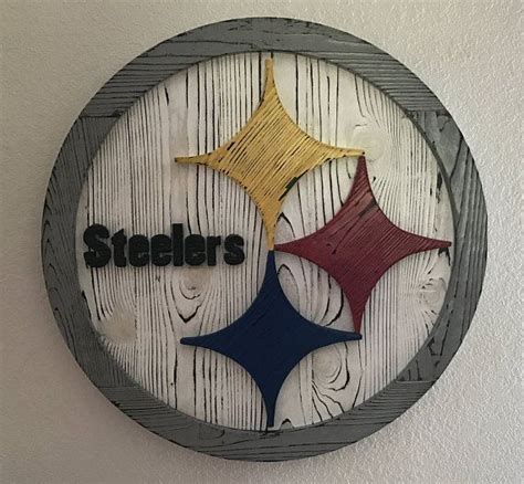 Pittsburgh steelers wood sign steelers wall art steelers | Steelers ...