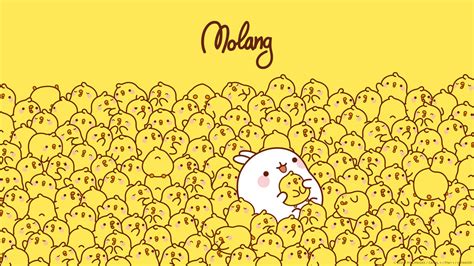 Molang and Piu Piu Yellow - Wallpaper | Molang Official Website