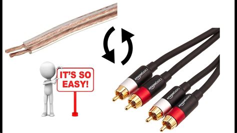 Difference between rca cable and speaker wire