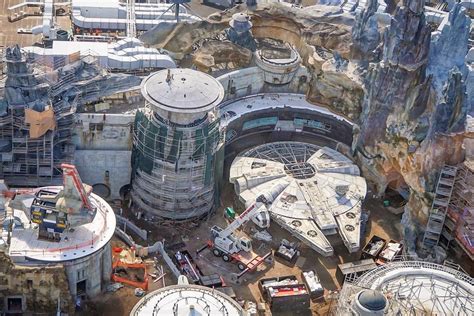 Star Wars Galaxy's Edge aerial shot in Disney's Hollywood Studios at ...