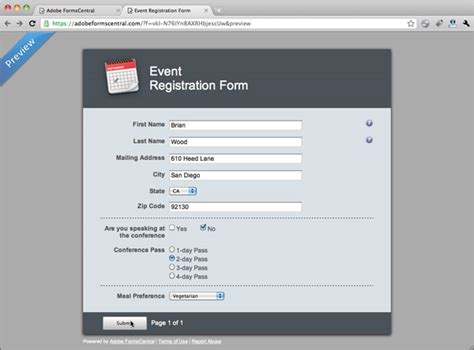 Creating a Form from a Template | Using the New Adobe Forms Central to ...