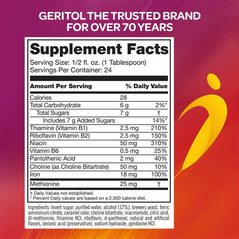 Geritol Liquid Supplement